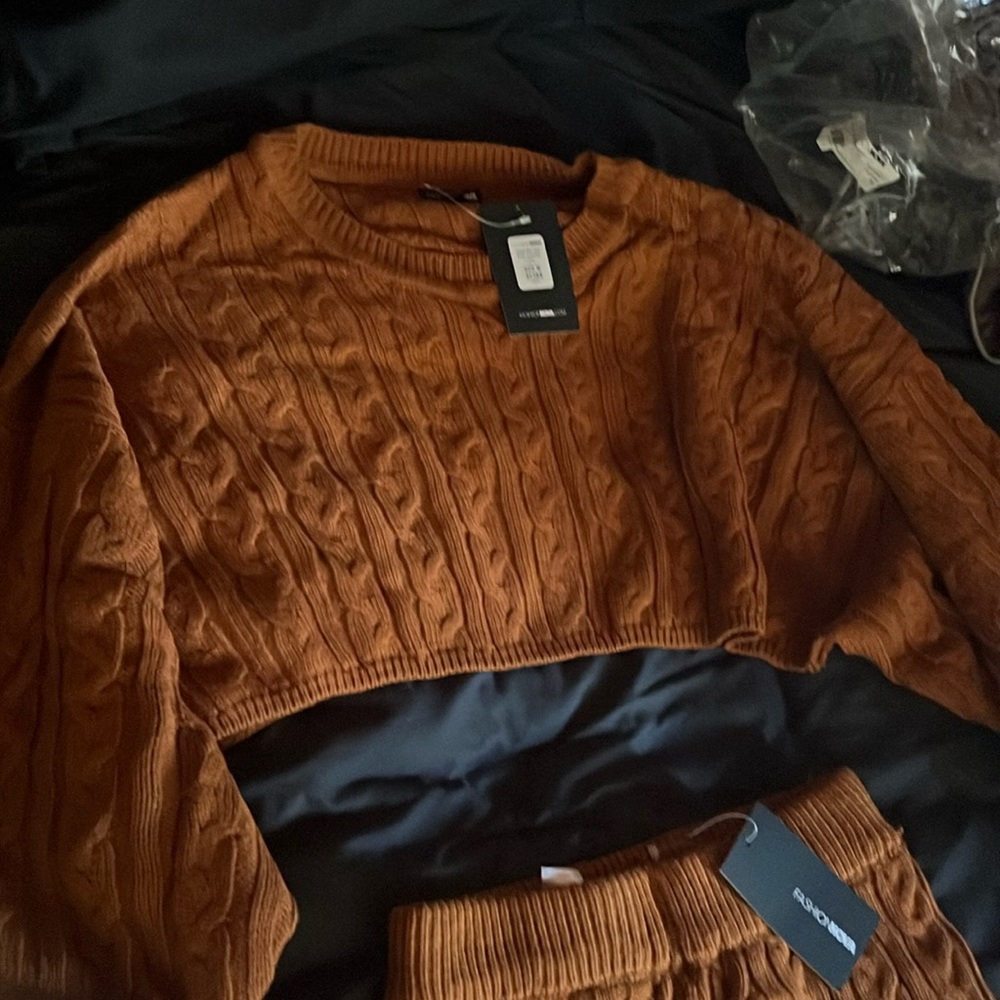 New With Tags, Fashion Nova, Meet Me Half Way Sweater And Leggings Set, Size M